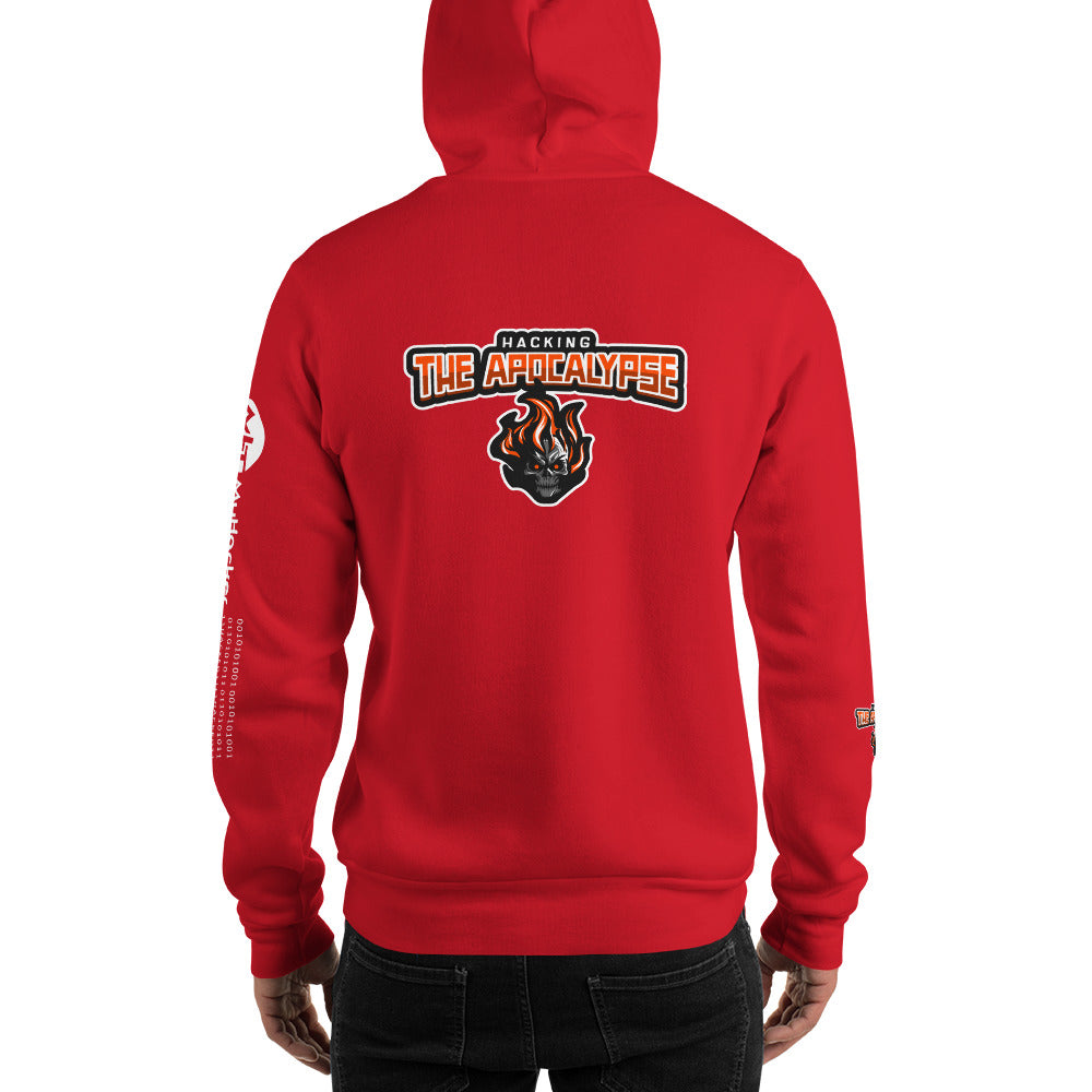 Hacking the apocalypse v1 - Unisex Hoodie (with all sides design) by DarkByteGear