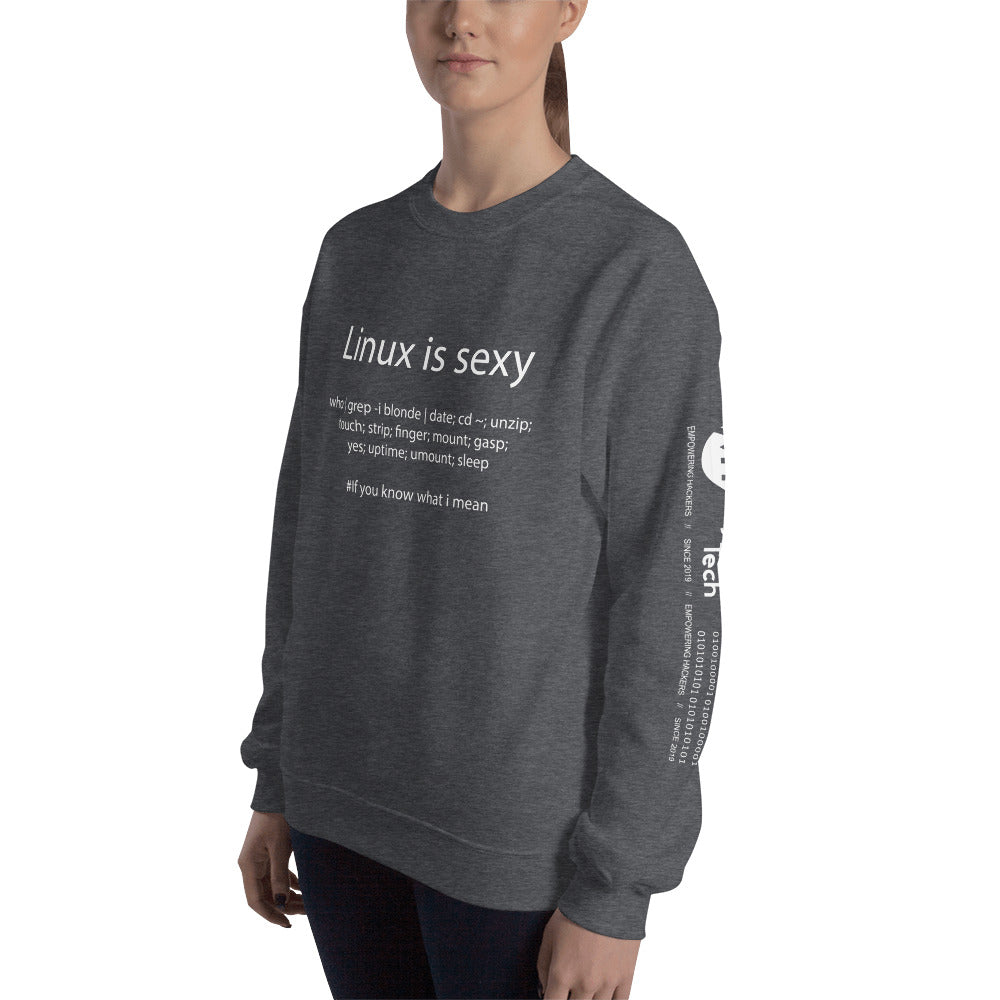 Linux is sexy - Unisex Sweatshirt (all side prints) by DarkByteGear