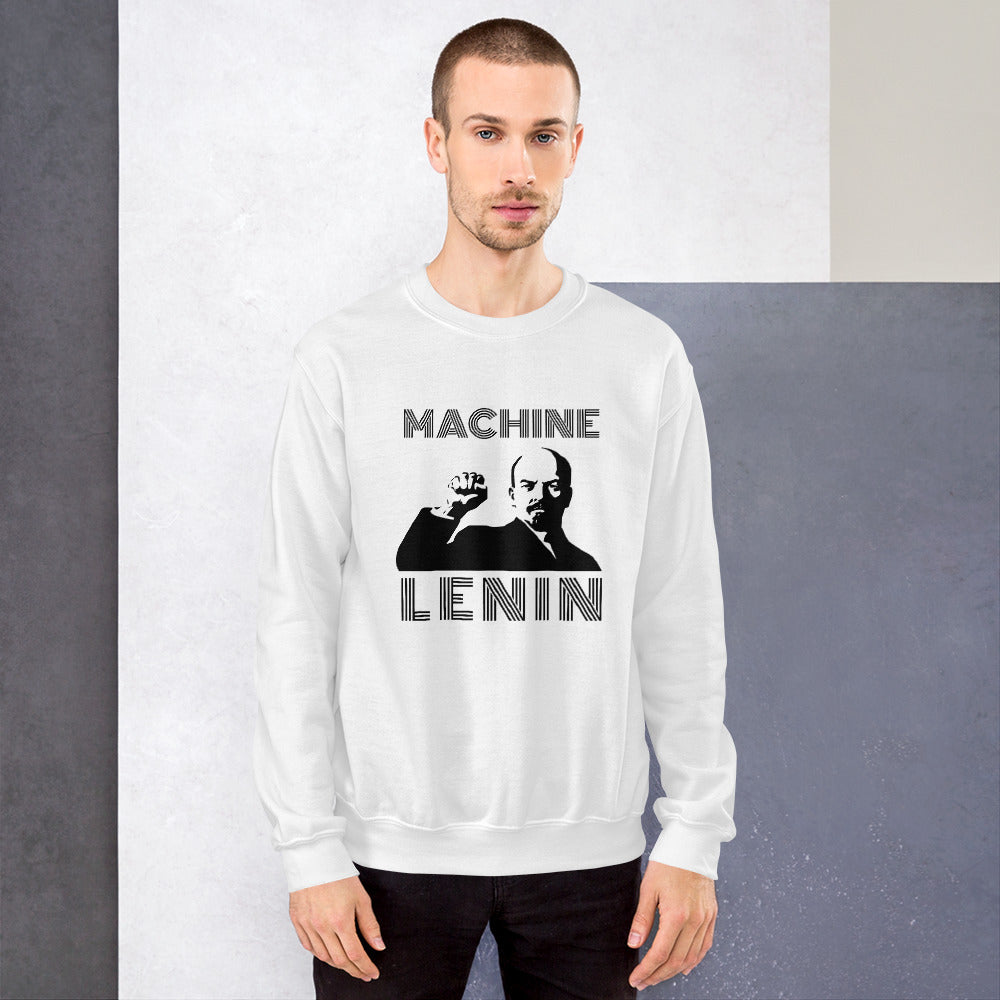 Machine Lenin - Unisex Sweatshirt (black text) by DarkByteGear