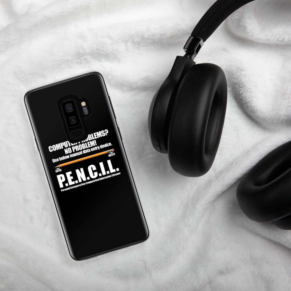 P.E.N.C.I.L. - Samsung Case (white text) by DarkByteGear