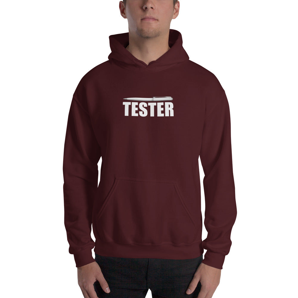 Pentester v5 - Hooded Sweatshirt (white text) by DarkByteGear
