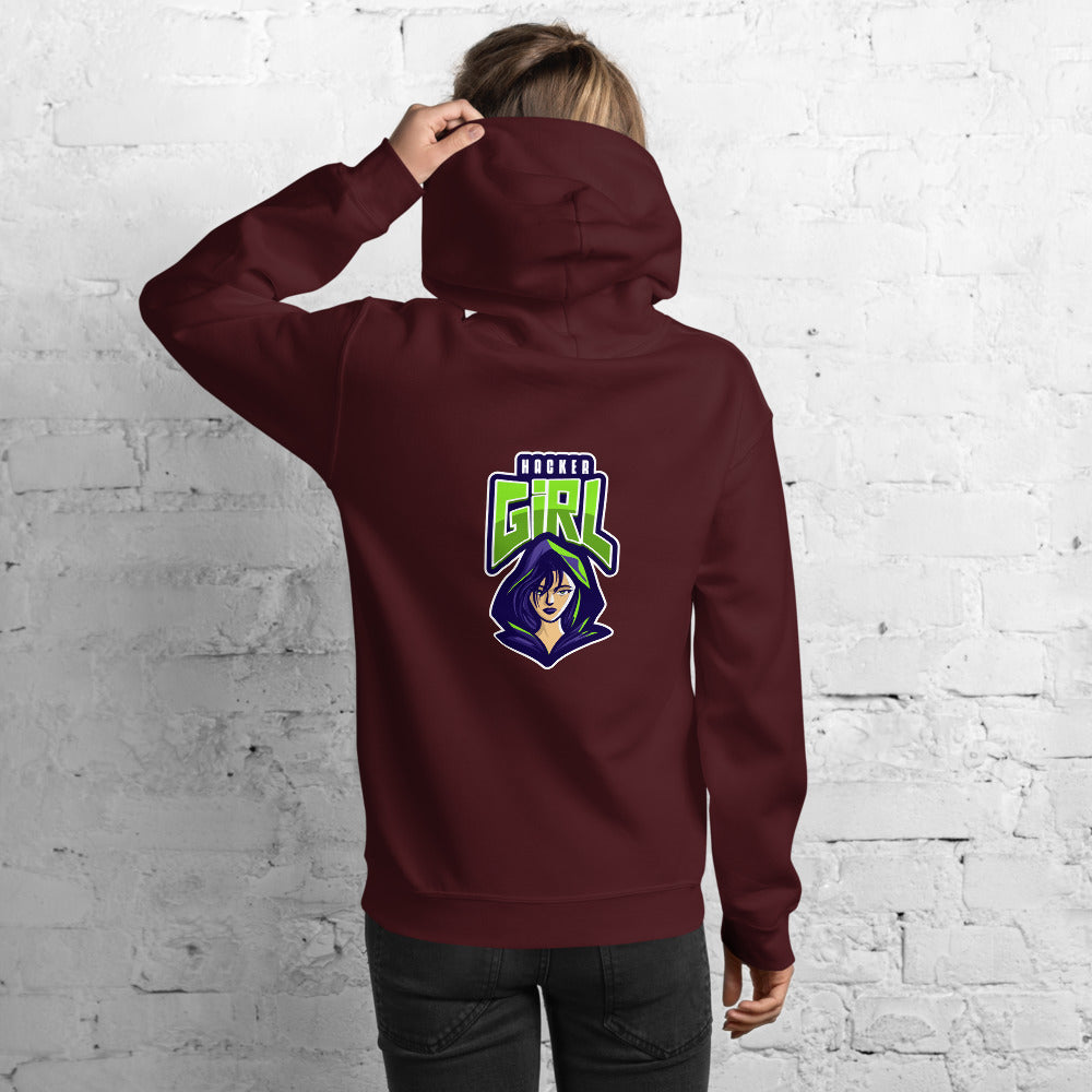 Hackergirl v.1 - Unisex Hoodie by DarkByteGear