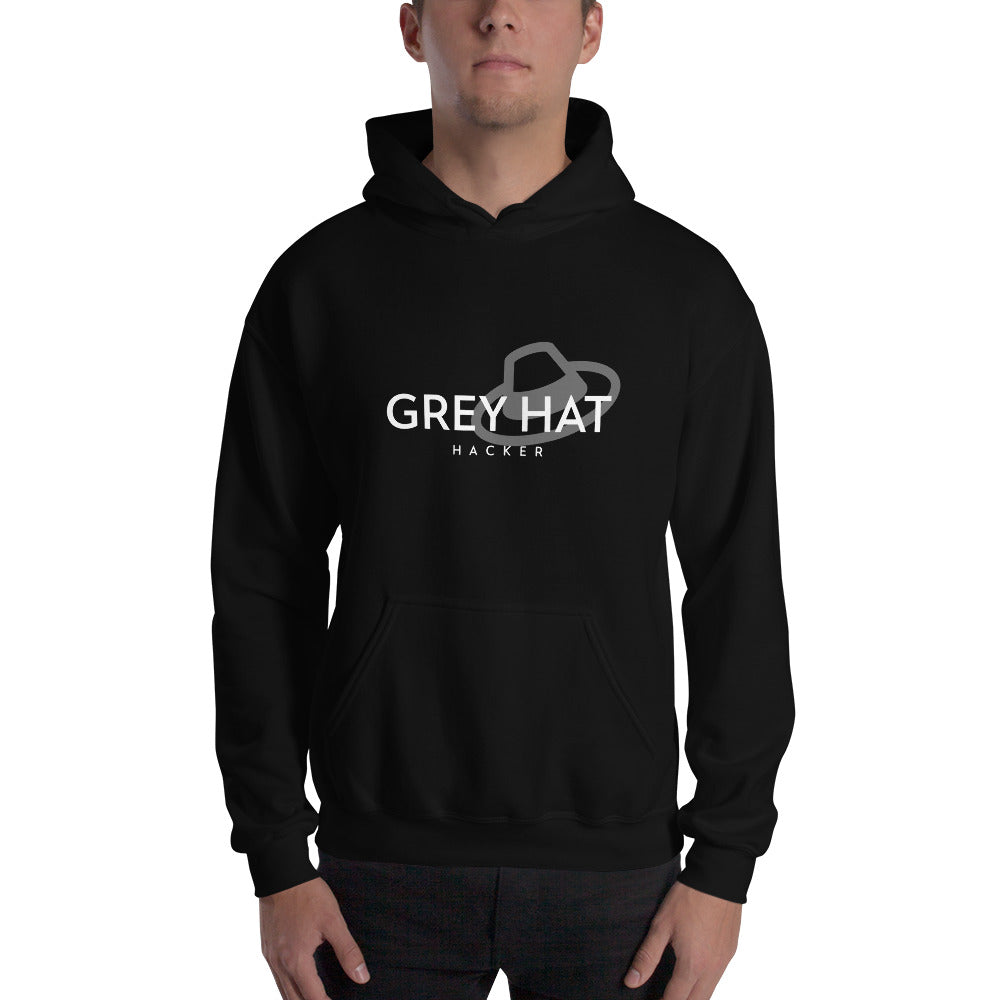 Grey Hat Hacker - Unisex Hoodie by DarkByteGear