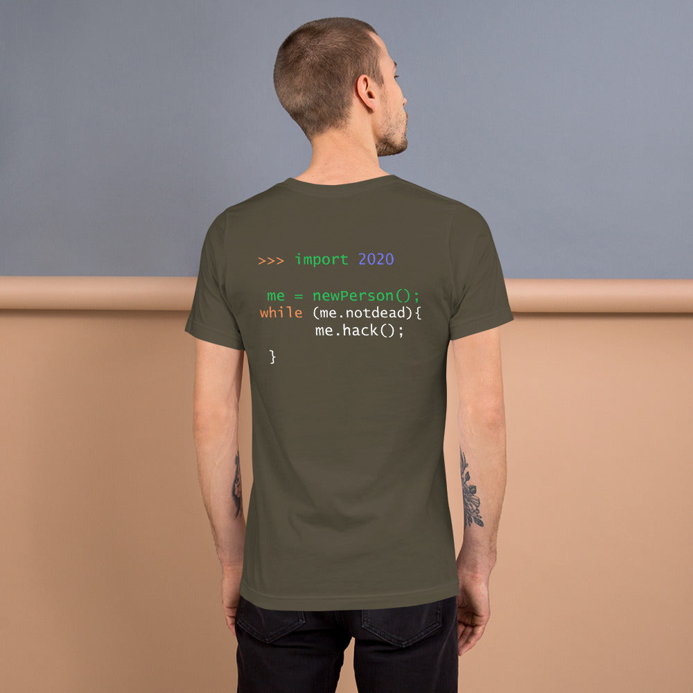 >>> import 2020 me = newPerson(); - Short-Sleeve Unisex T-Shirt by DarkByteGear