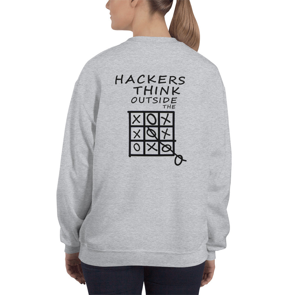 Hackers think outside the box - Unisex Sweatshirt by DarkByteGear