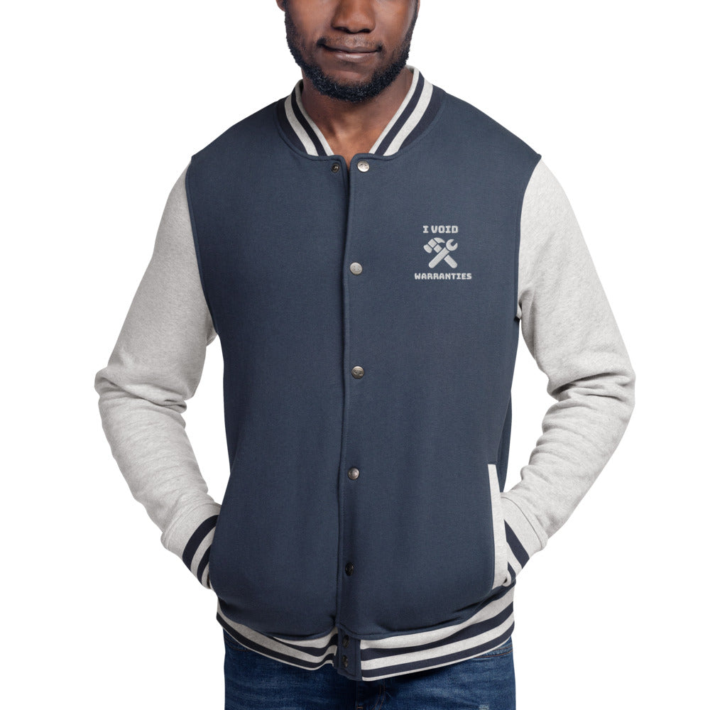 I void warranties - Embroidered Champion Bomber Jacket by DarkByteGear