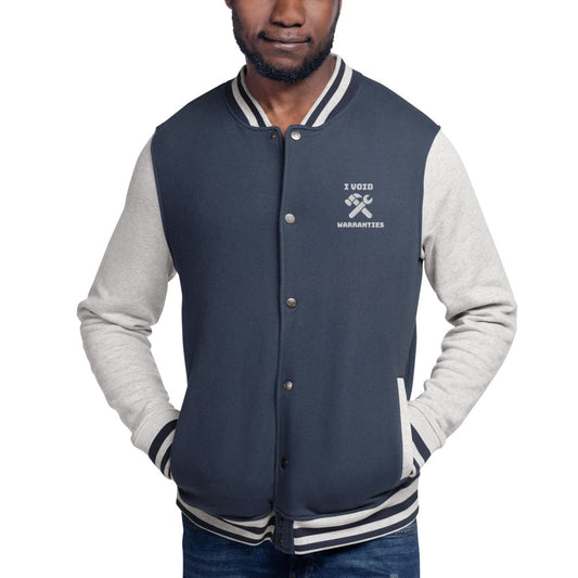 I void warranties - Embroidered Champion Bomber Jacket by DarkByteGear