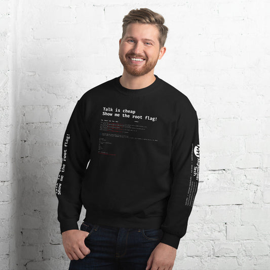 Talk is cheap show me the root - Unisex Sweatshirt by DarkByteGear