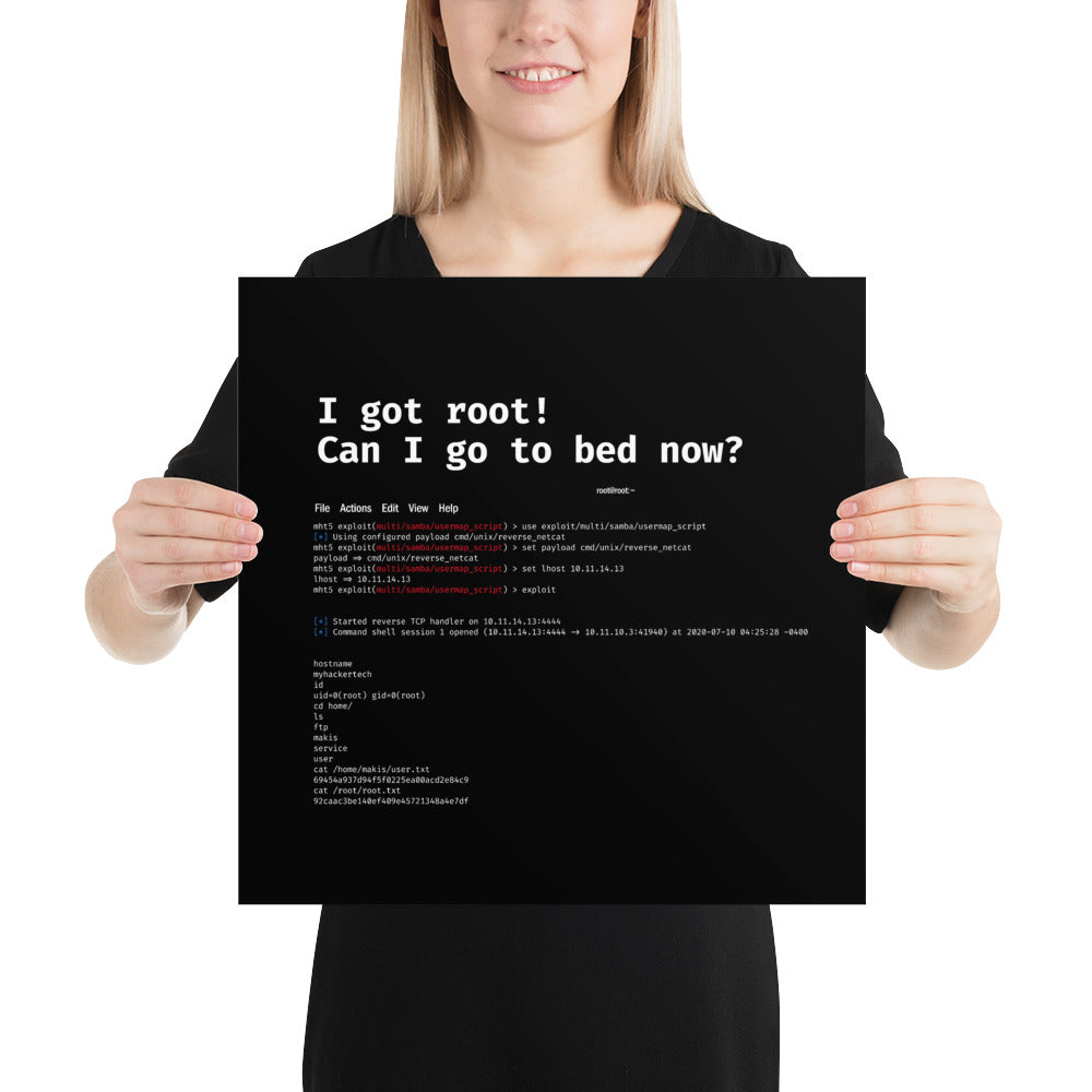 I got root! Can I go to bed now? - Poster by DarkByteGear