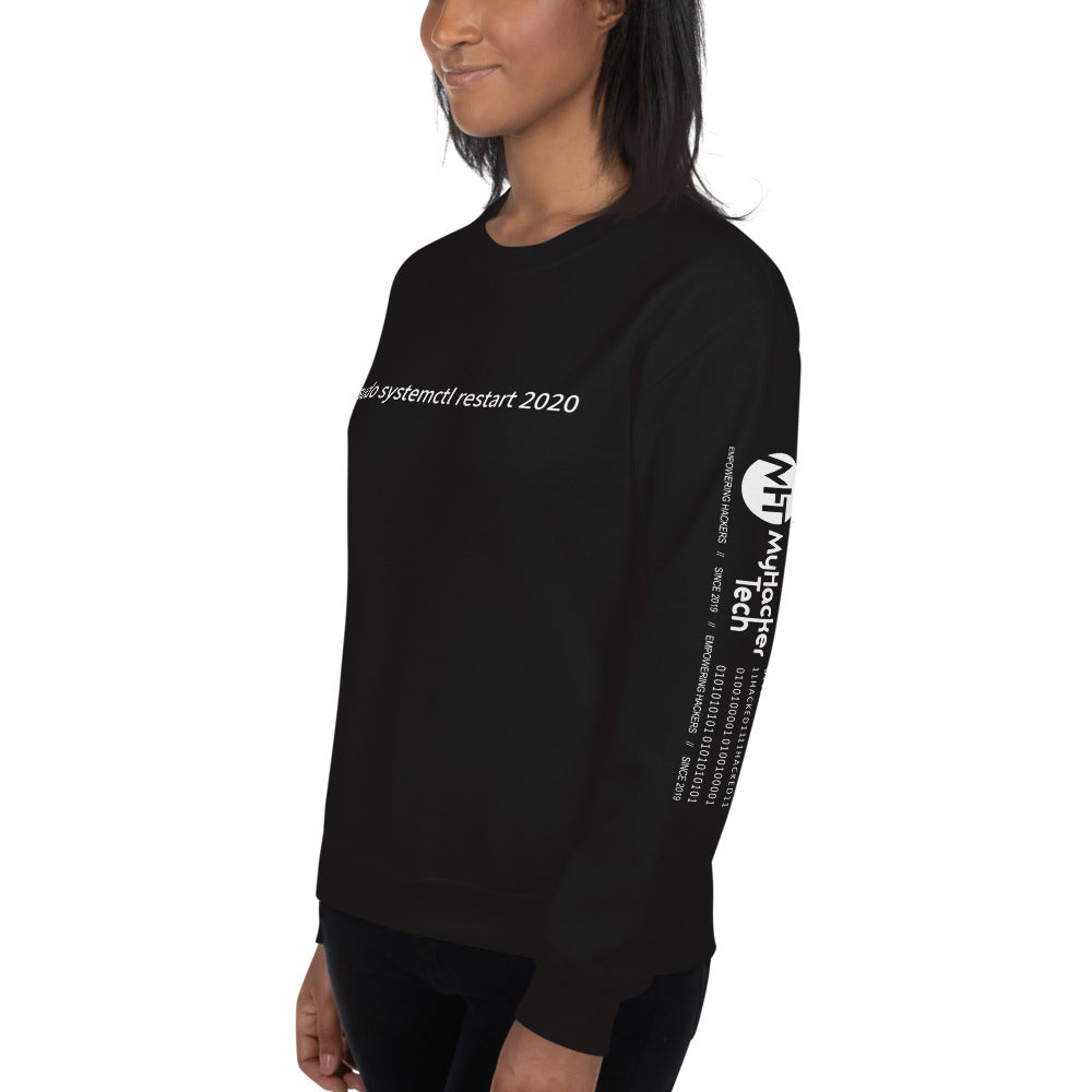 $ sudo systemctl restart 2020 - Unisex Sweatshirt (with all sides design) by DarkByteGear