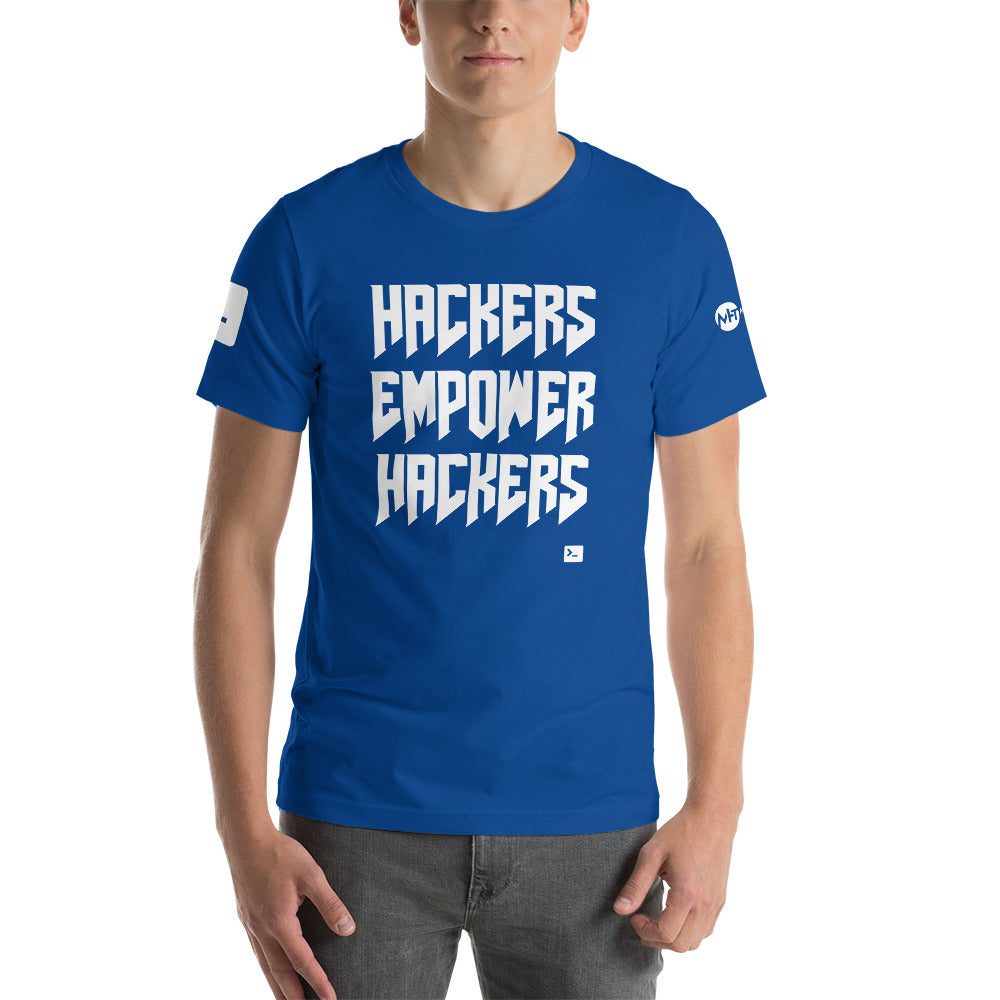 Hackers empower hackers - Short-Sleeve Unisex T-Shirt by DarkByteGear