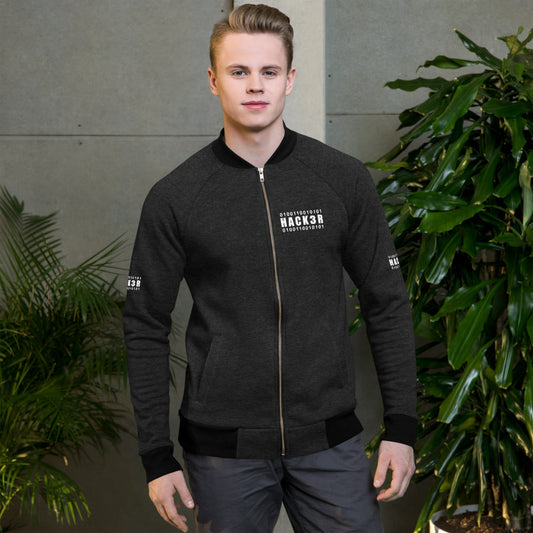 0100110010101 Hack3r - Bomber Jacket by DarkByteGear