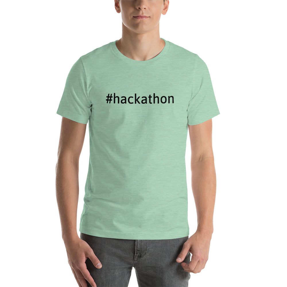 Hackathon - Short-Sleeve Unisex T-Shirt (black text) by DarkByteGear