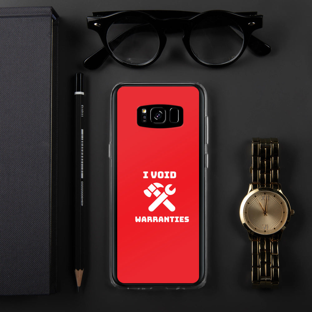 I void warranties - Samsung Case (red) by DarkByteGear