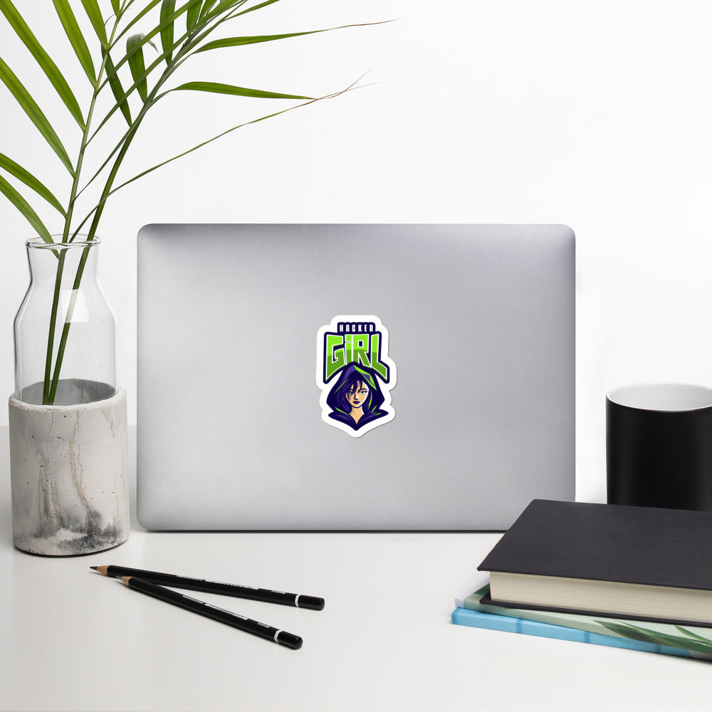 Hackergirl v.1 - Bubble-free stickers by DarkByteGear