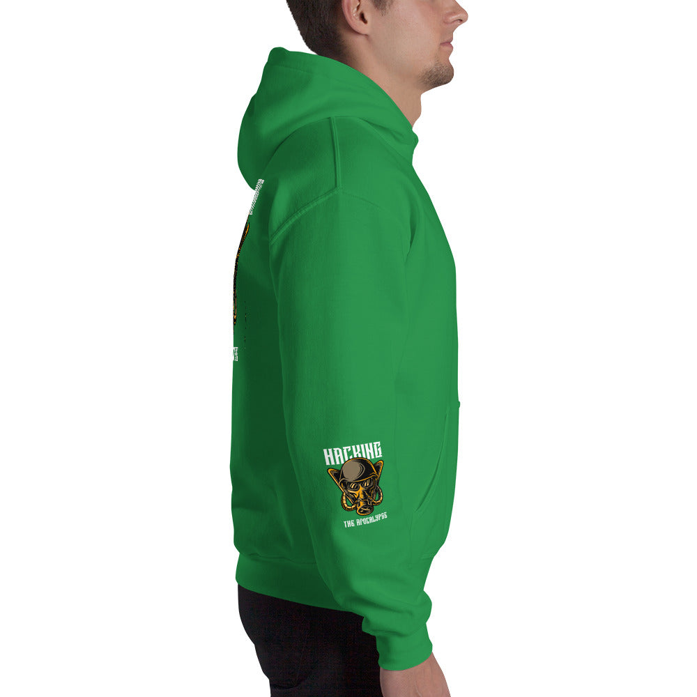 Hacking the apocalypse - Unisex Hoodie (with all sides design) by DarkByteGear