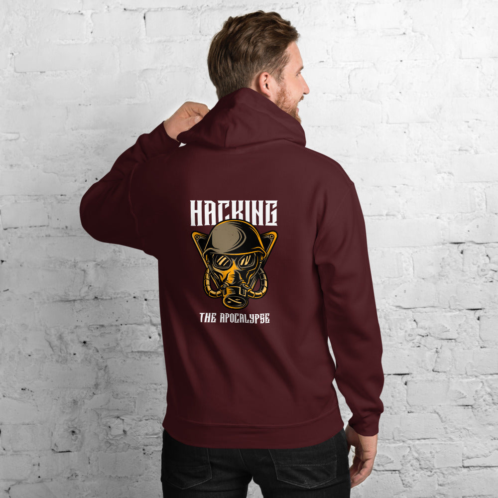 Hacking the apocalypse v - Unisex Hoodie (with back design) by DarkByteGear