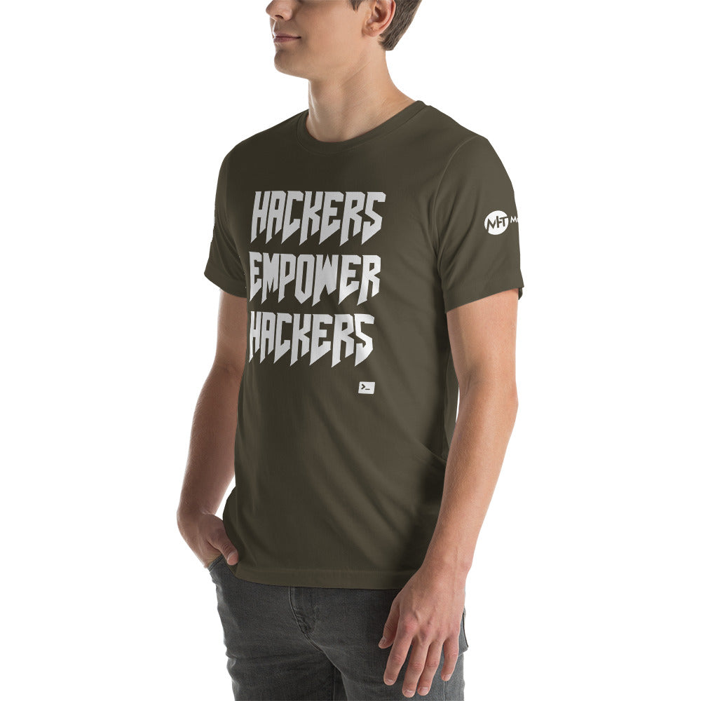 Hackers empower hackers - Short-Sleeve Unisex T-Shirt by DarkByteGear