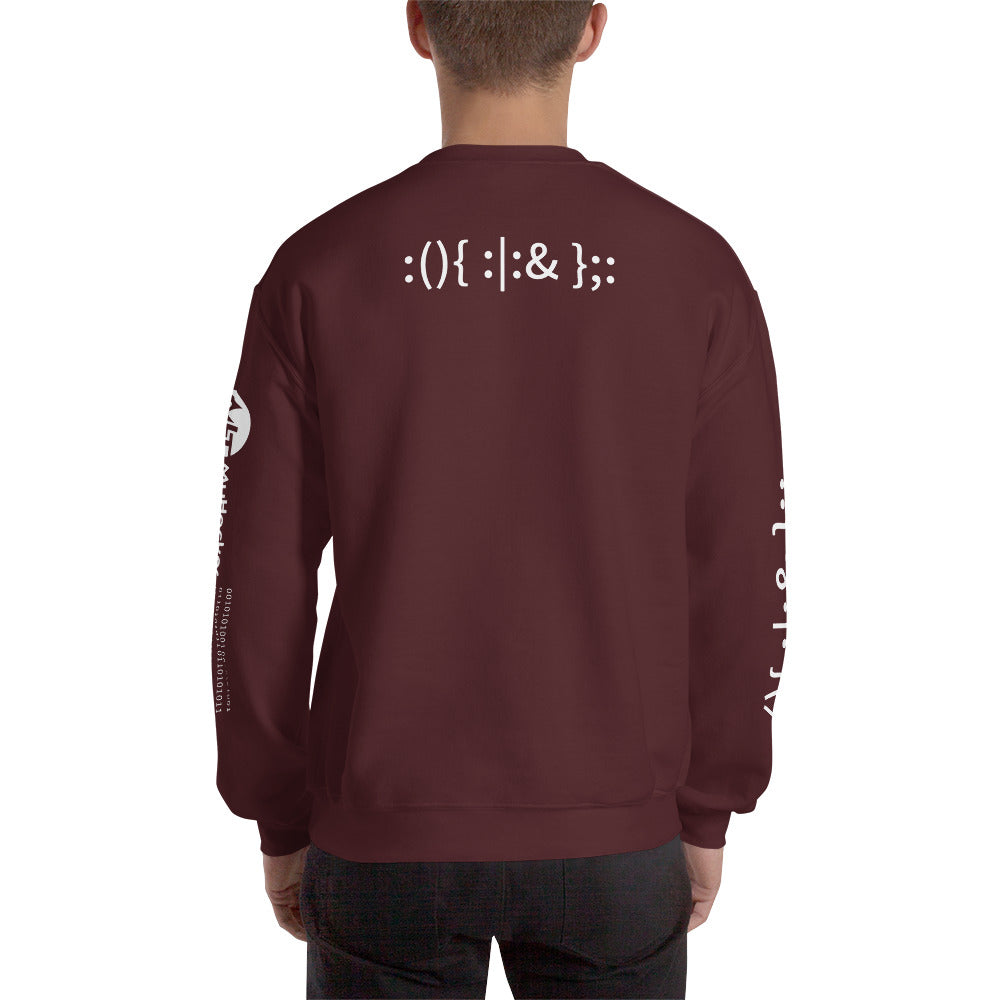 Linux Hackers - Bash Fork Bomb - Unisex Sweatshirt ( with all sides designs) by DarkByteGear