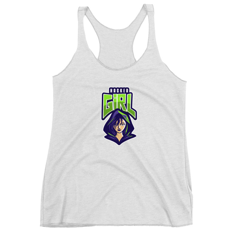 Hackergirl v.1 - Women's Racerback Tank by DarkByteGear