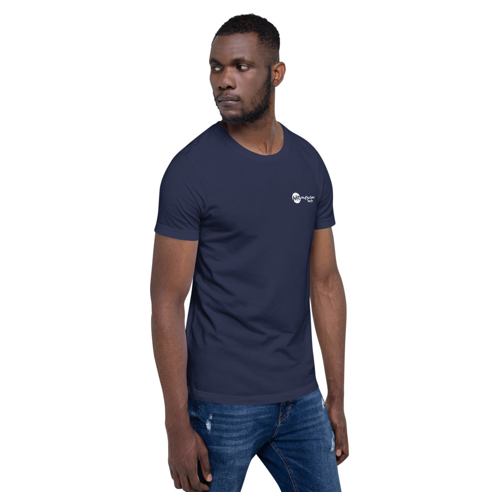 $ sudo systemctl restart 2020 - Short-Sleeve Unisex T-Shirt (with back design) by DarkByteGear