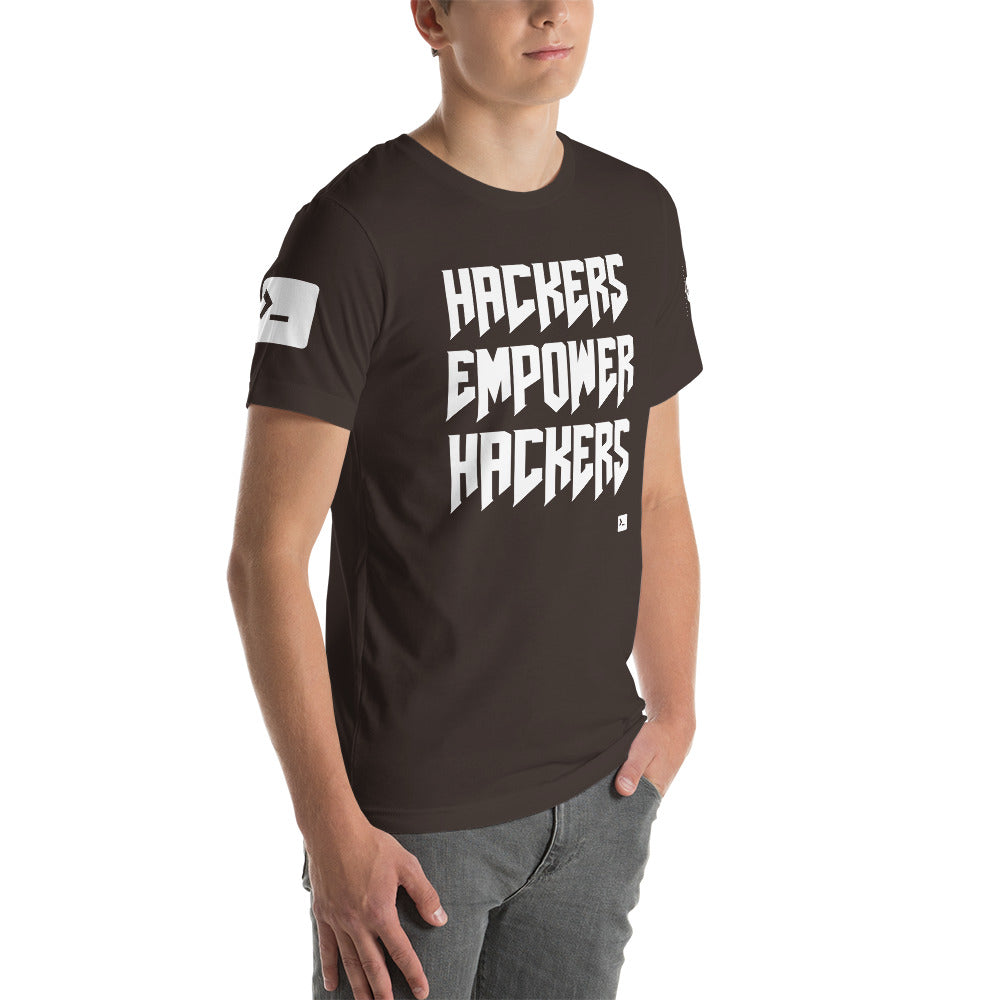 Hackers empower hackers - Short-Sleeve Unisex T-Shirt by DarkByteGear