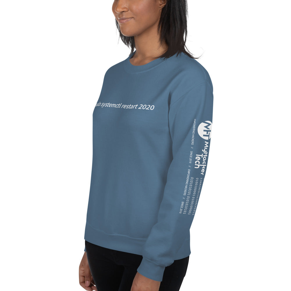 $ sudo systemctl restart 2020 - Unisex Sweatshirt (with all sides design) by DarkByteGear