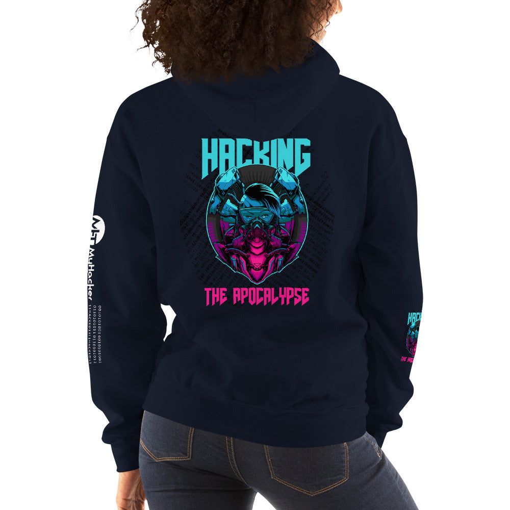 Hacking the apocalypse v1 - Unisex Hoodie (with all sides design) by DarkByteGear