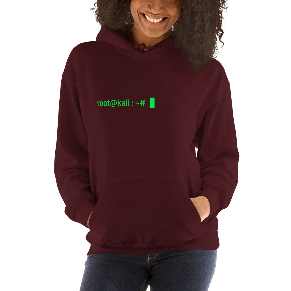 root at kali - Unisex Hoodie by DarkByteGear