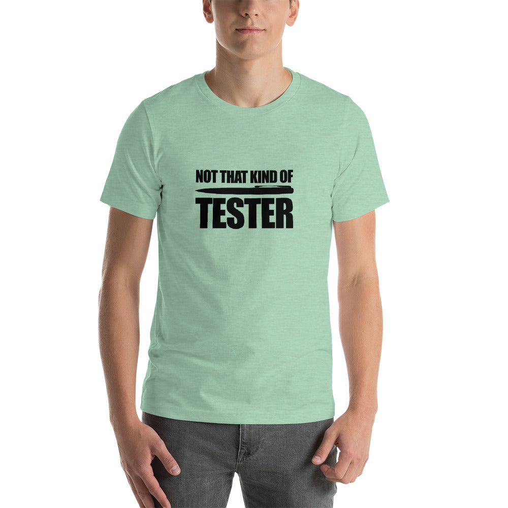 Not that kind of pen tester - Short-Sleeve Unisex T-Shirt (black text) by DarkByteGear