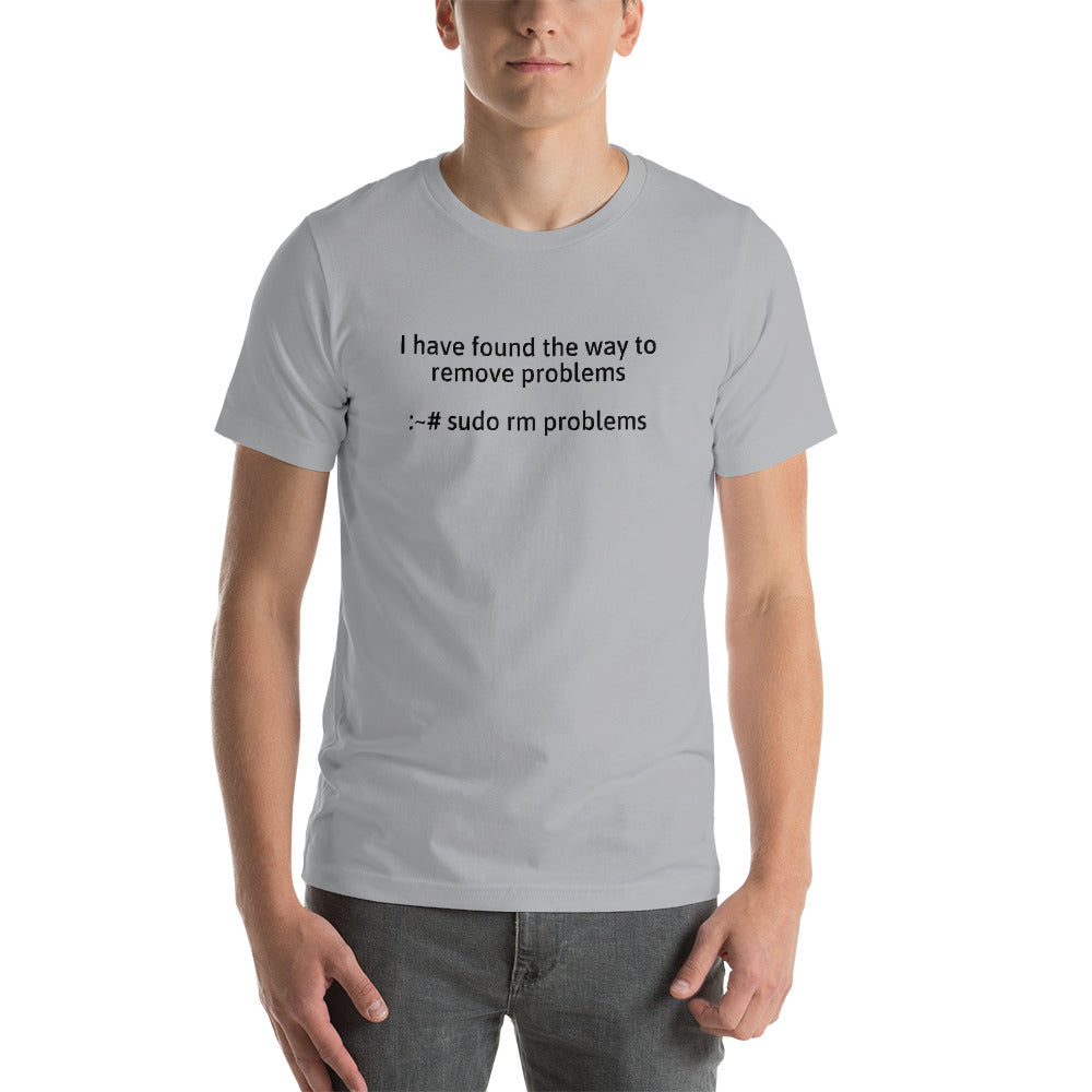 I have found the way to remove problems - Short-Sleeve Unisex T-Shirt (Black text) by DarkByteGear