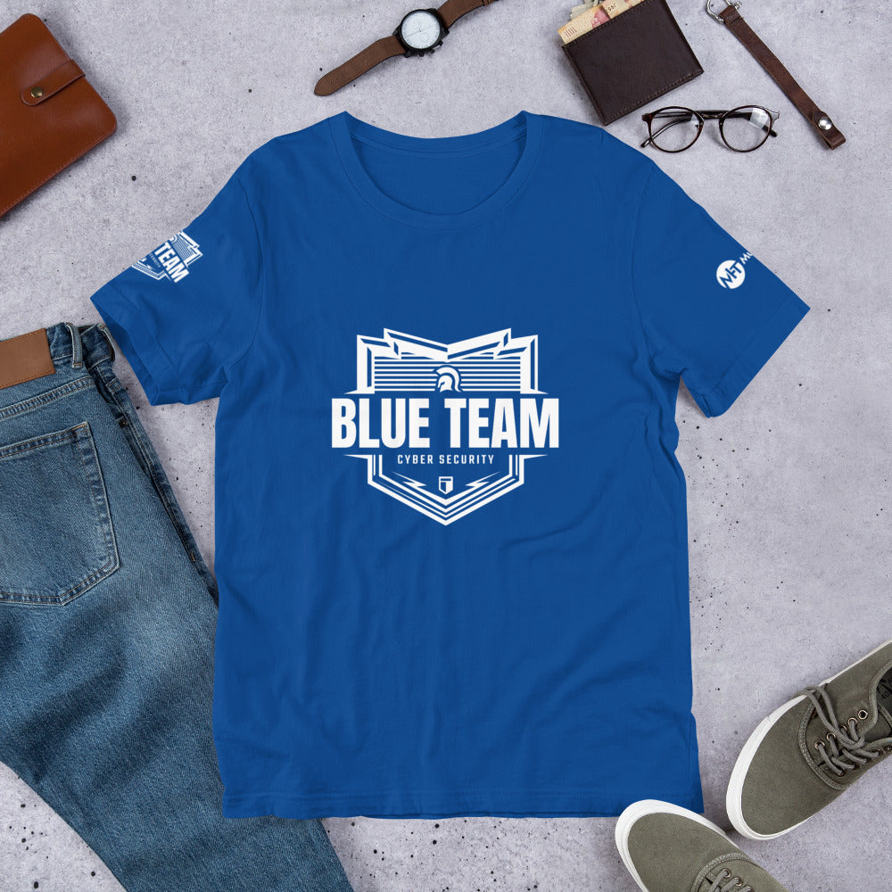 Cyber Security Blue Team v1 - Short-Sleeve Unisex T-Shirt by DarkByteGear