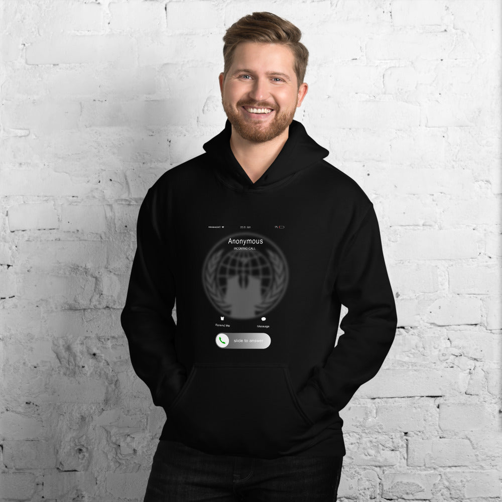 Anonymous incoming call - Unisex Hoodie by DarkByteGear