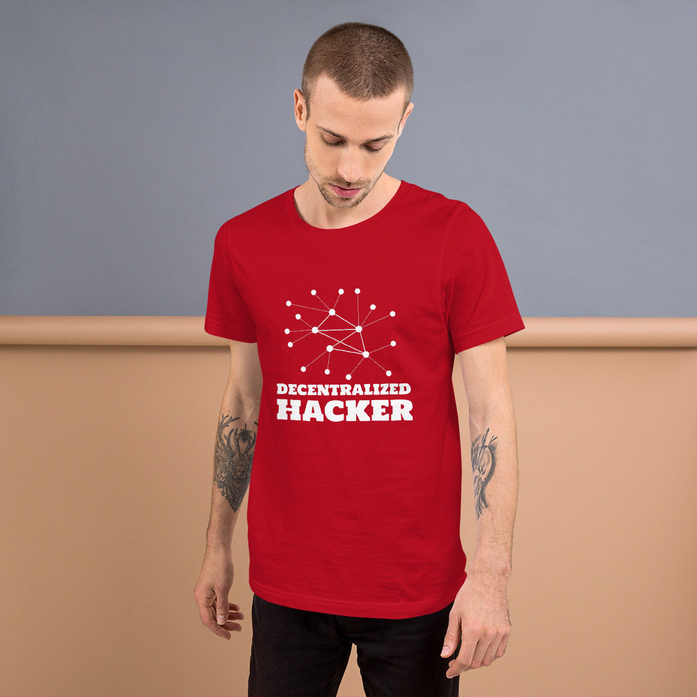 Decentralized Hacker - Short-Sleeve Unisex T-Shirt by DarkByteGear