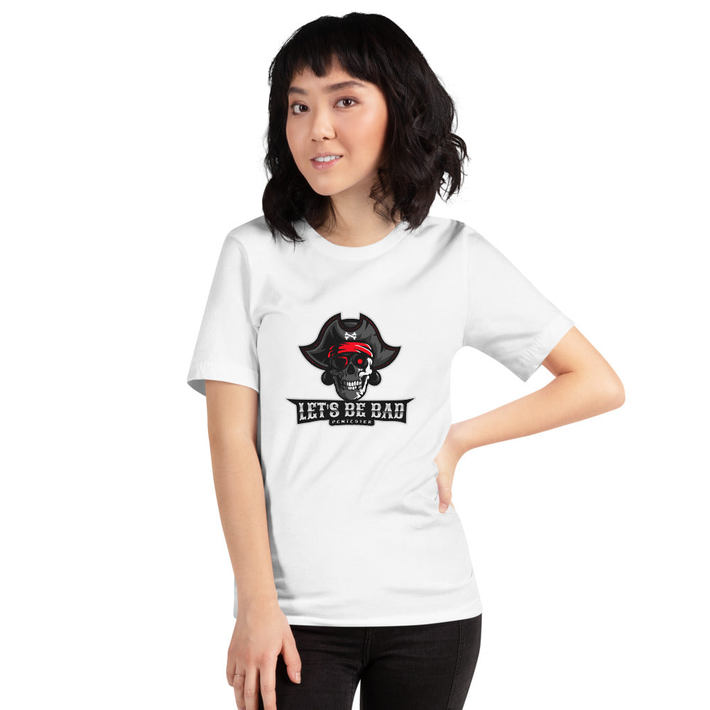 Let's be bad - Short-Sleeve Unisex T-Shirt (white) by DarkByteGear