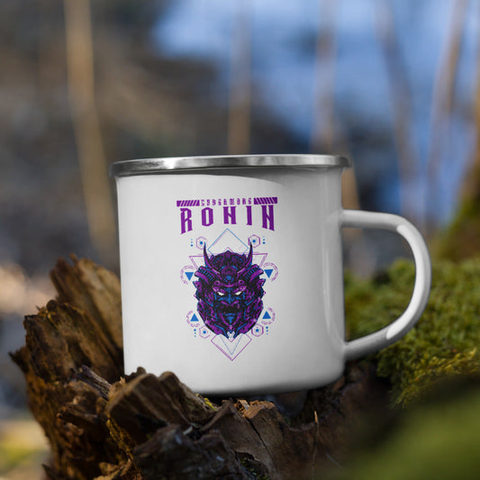 CyberWare Ronin - Enamel Mug by DarkByteGear