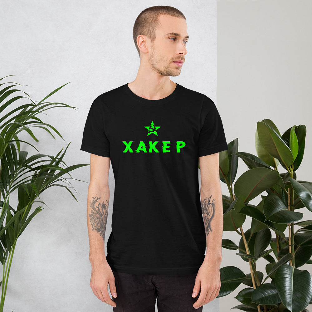 X A K E P - Short-Sleeve Unisex T-Shirt (green) by DarkByteGear