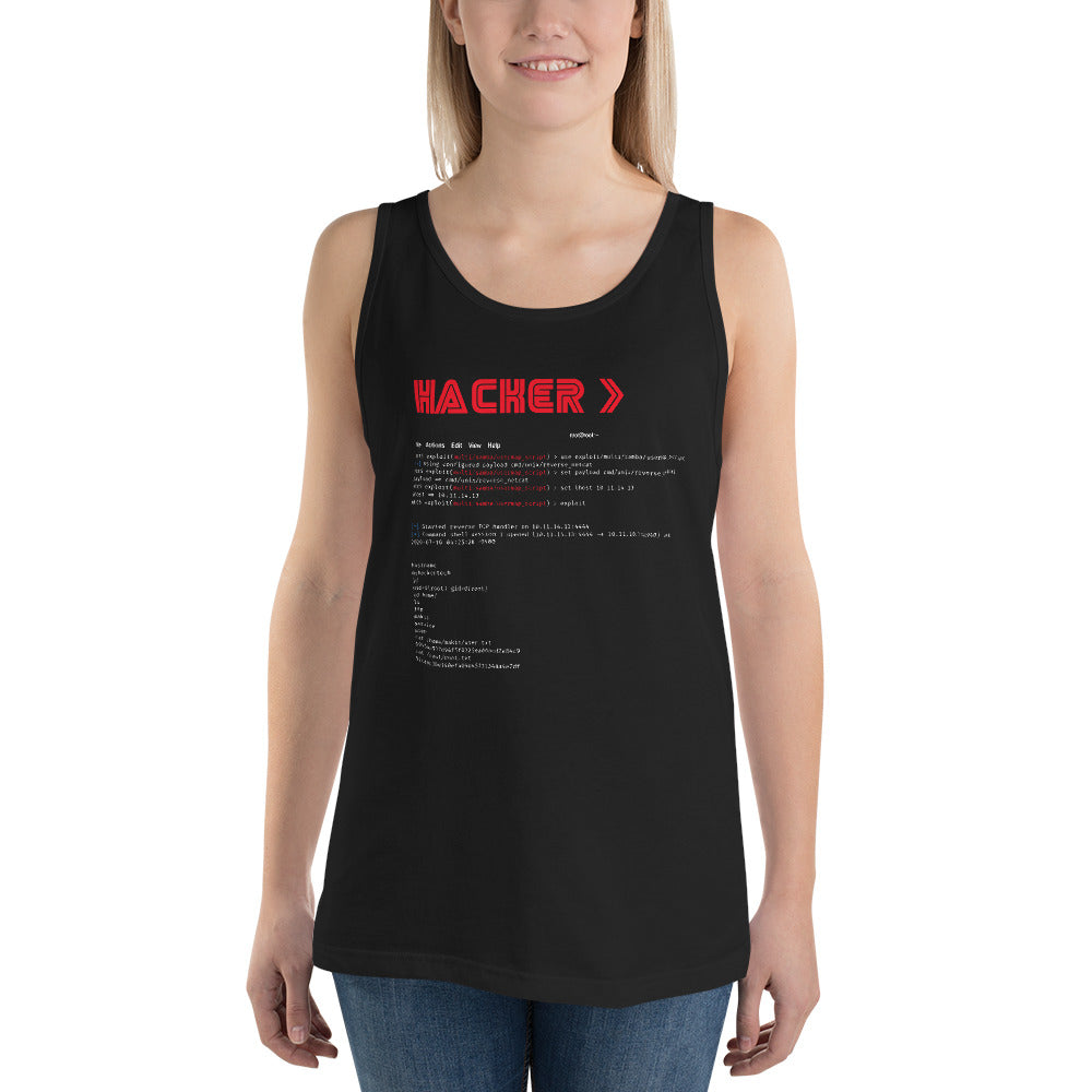 Hacker v3 - Unisex Tank Top by DarkByteGear