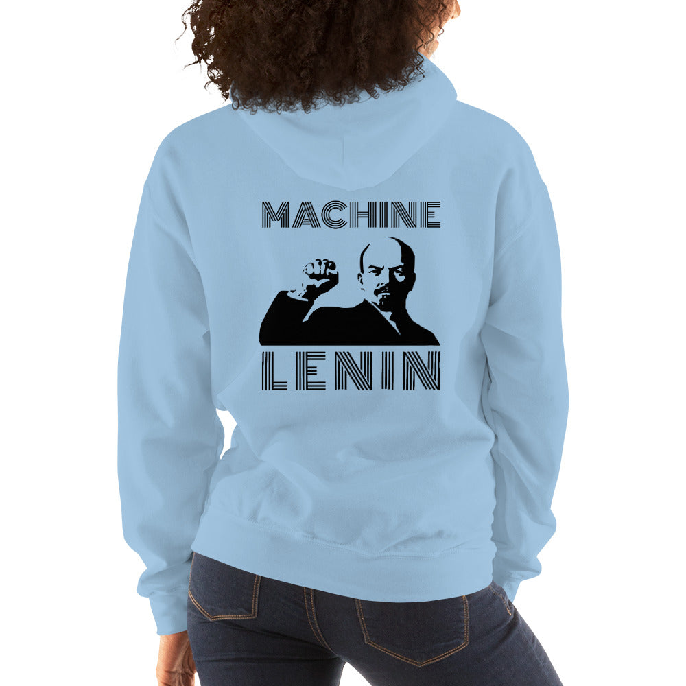 Machine Lenin - Unisex Hoodie (black text) by DarkByteGear