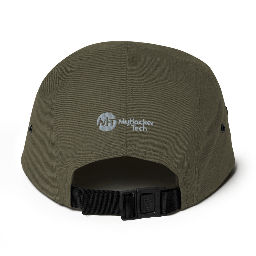 I void warranties - Five Panel Cap (white text) by DarkByteGear