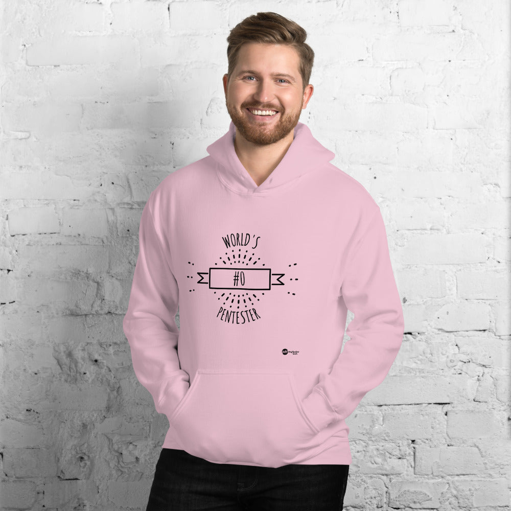 World's #0 Pentester- Unisex Hoodie (black tex) by DarkByteGear