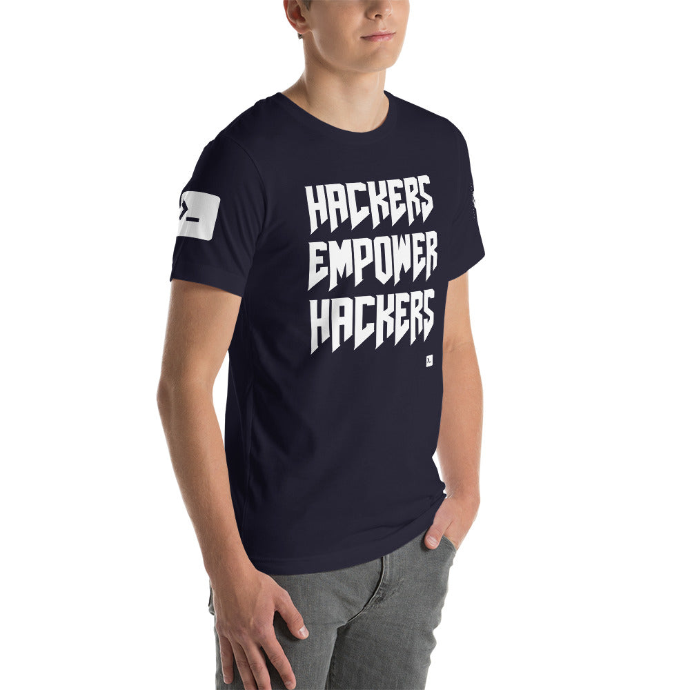 Hackers empower hackers - Short-Sleeve Unisex T-Shirt by DarkByteGear