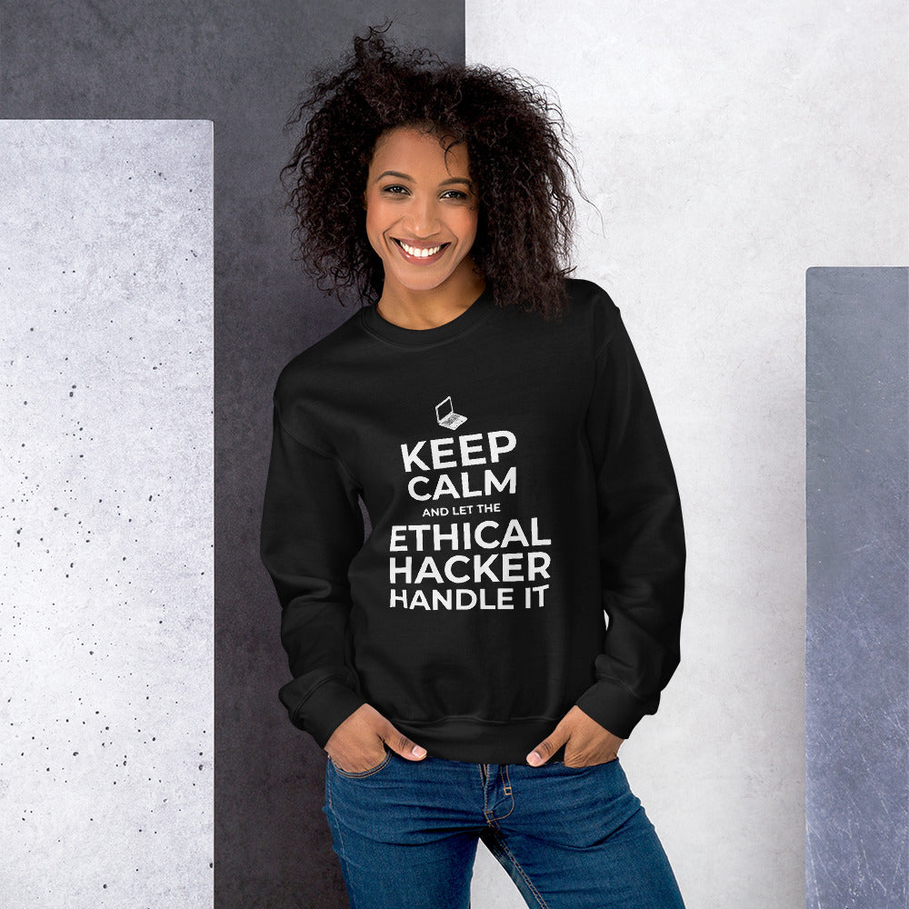 Keep Calm and let the ethical hacker handle it - Unisex Sweatshirt by DarkByteGear
