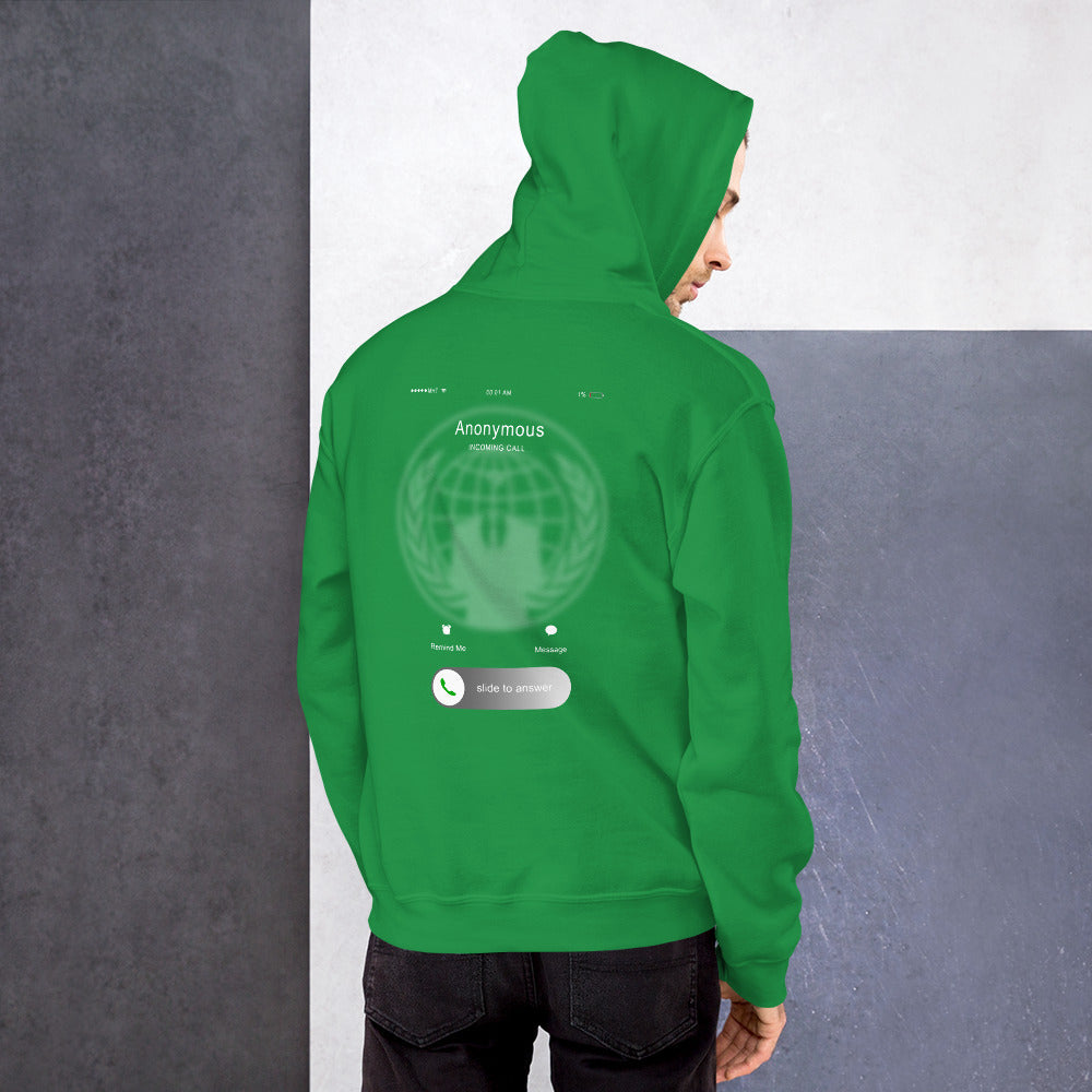 Anonymous incoming call - Unisex Hoodie by DarkByteGear