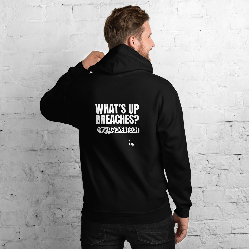 What's up breaches? - Unisex Hoodie by DarkByteGear