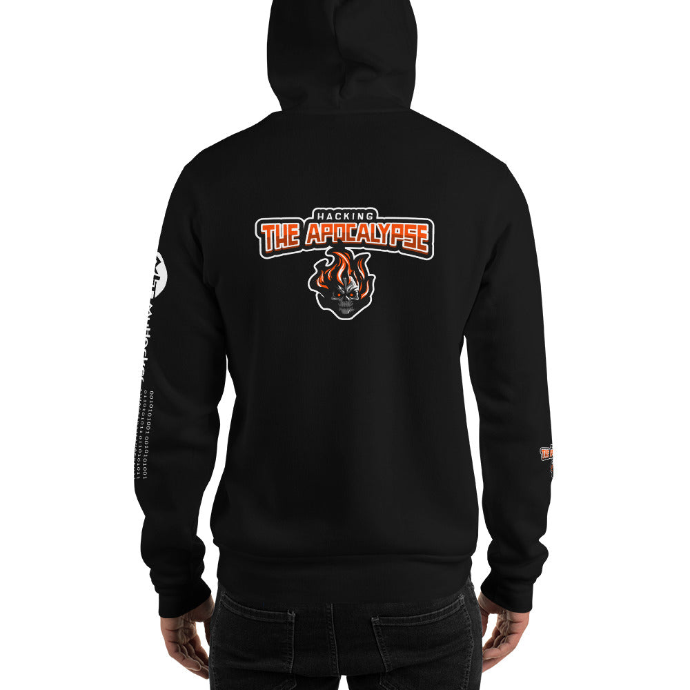 Hacking the apocalypse v1 - Unisex Hoodie (with all sides design) by DarkByteGear