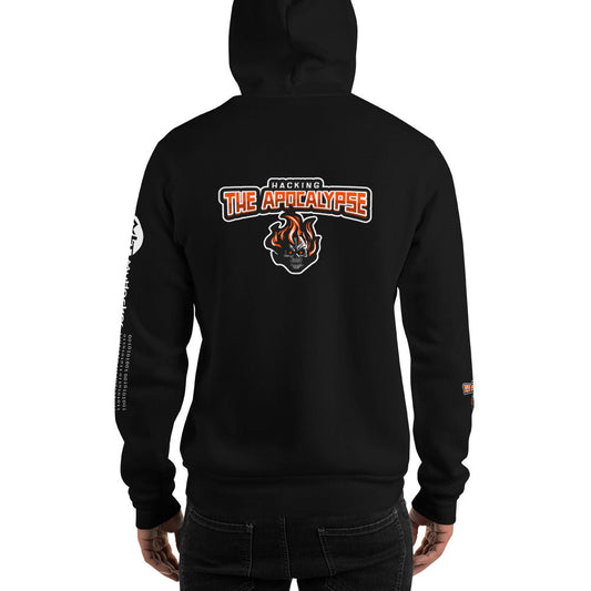 Hacking the apocalypse v1 - Unisex Hoodie (with all sides design) by DarkByteGear