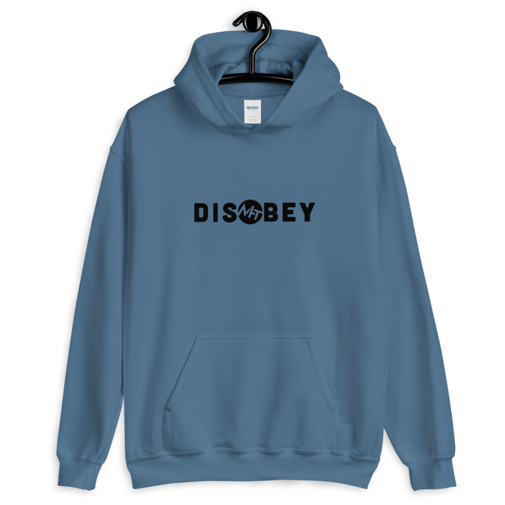 Disobey - Unisex Hoodie (black text) by DarkByteGear