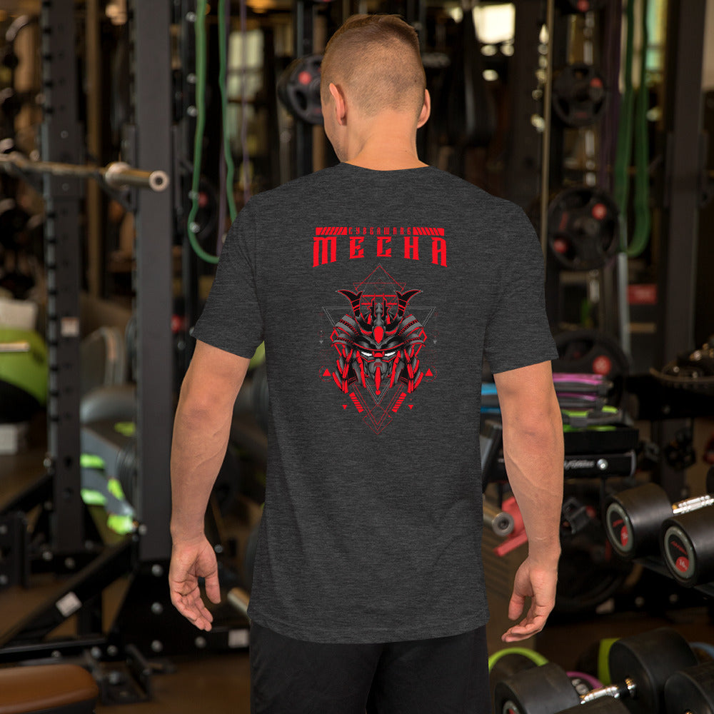 CyberWare Mecha - Short-Sleeve Unisex T-Shirt ( back print) by DarkByteGear