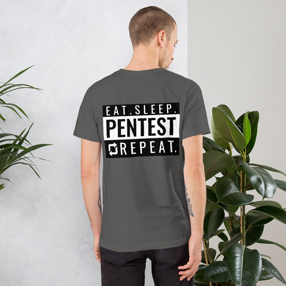 Eat sleep pentest repeat - Short-Sleeve Unisex T-Shirt by DarkByteGear